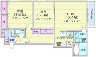 環状通東駅 徒歩13分 3階の物件間取画像